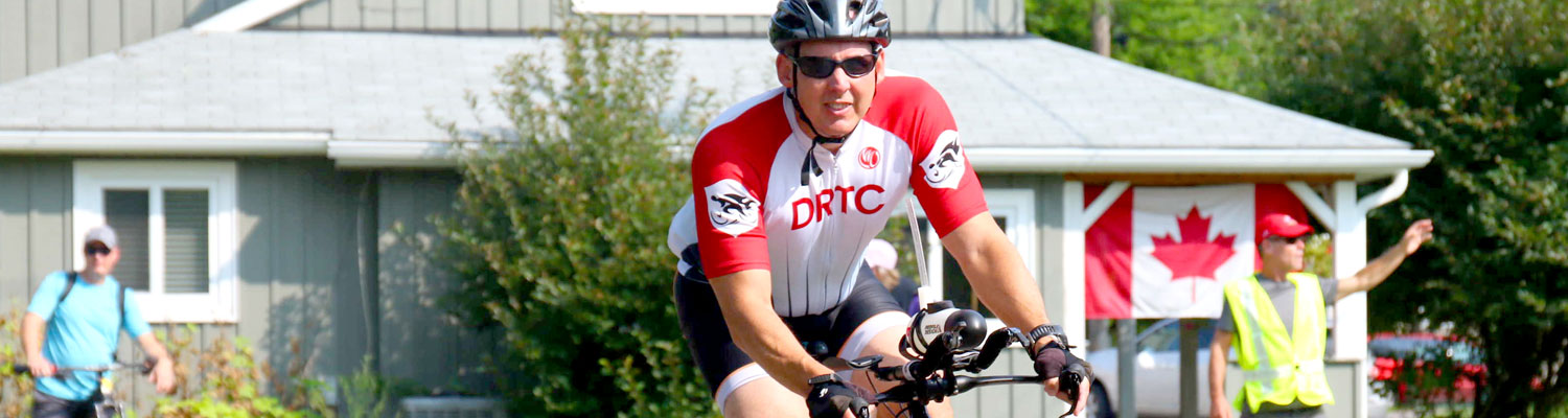 DRTC member on his road bike
